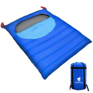 Quality 210*160cm 190T Polyester Warm Sleeping Bags For Camping for sale