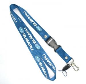 China Screen Printing Cell Phone Neck Lanyard With Spring Hook , Plastic Buckle on sale