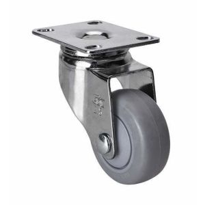 Quality 2.5&quot; 70kg Plate Swivel TPE Caster with TPE Wheel Material and Without Brake 37125-57 for sale