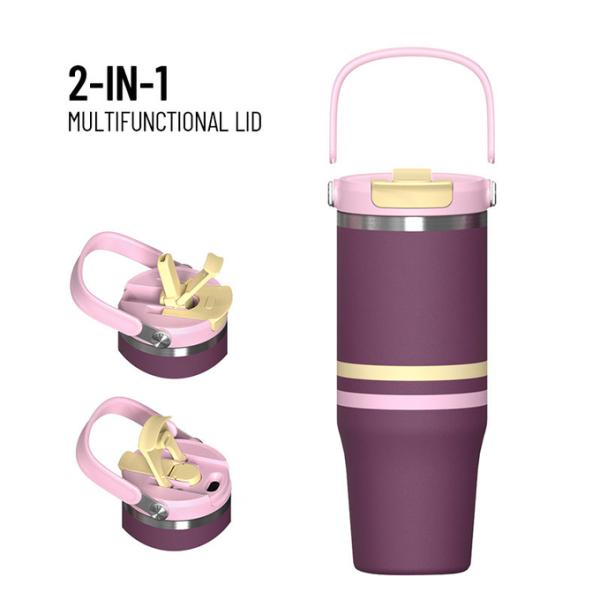 Bulk Custom 18-32oz Stainless Steel Insulated Bottlesw/Handle | FDA-Approved, BPA-Free, Heavy-Duty