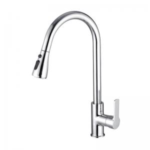 Quality 360 Rotating Pull Out Sprayer Kitchen Faucet Polished Surface for sale