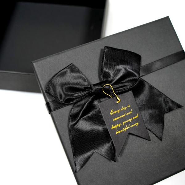 High Quality Luxury Black Custom Gift Box Jewelry Wedding Gift Boxes With Ribbon
