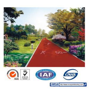 Recyclable Permeable Synthetic Rubber Running Track Durable 13MM