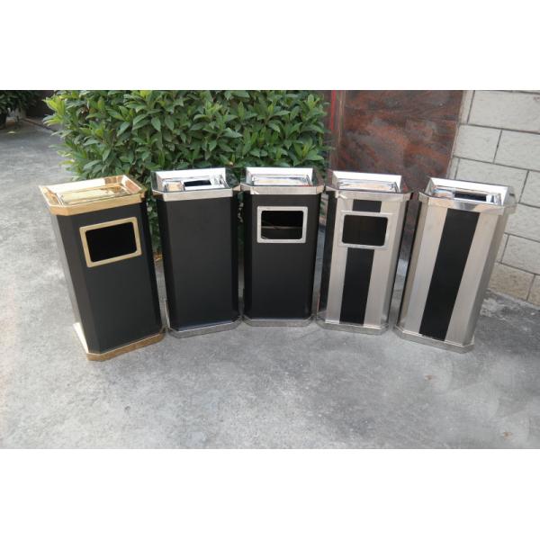 Double Layer Recycling Trash Garbage Can Waste Bin Bin Stainless Steel Trash Can with Inner Bucket