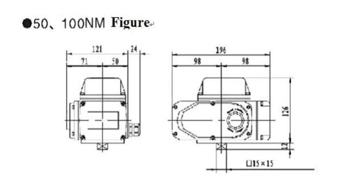 Electronic Type Intelligent Electric Actuator 20nm IP67 Stainless Steel Electric Actuator
