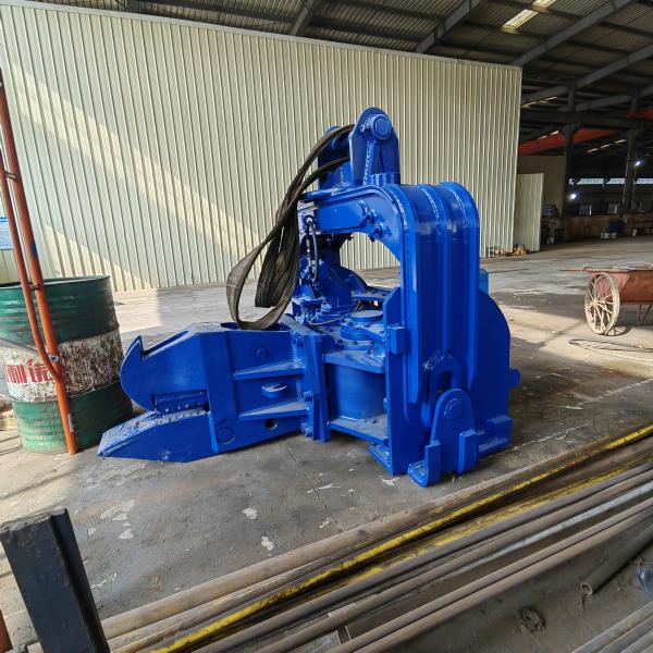 360 Degree Excavator Vibro Hammer with long boom arm , Excavator Mounted Vibratory Pile Driver For CAT320