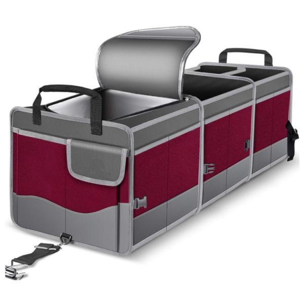 Trunk Organizer Foldable Car Storage Boxes Car Storage Bag, Organizer Multi-Compartment Collapsible Trunk storage