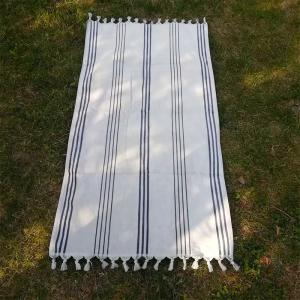 China Beach towel 100% cotton fabric high quality jacquard beach towel jacquard woven sand free woven beach towel on sale