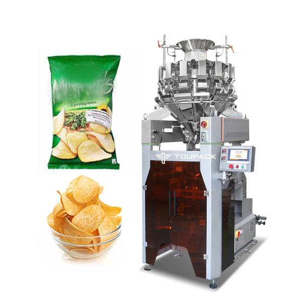Automatic Potato Chips Snacks Vertical Packaging Machine High Speed 120BPM