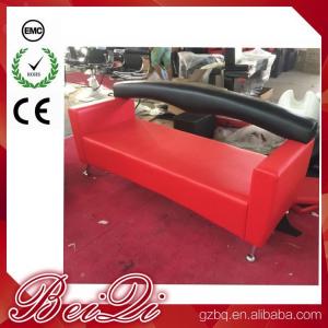 Quality 3 Seat Waiting Area Sofa Red Customers Chair Used Barber Shop Furniture Cheap Waiting Room Chair for sale