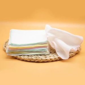 Reusable Wipes Cotton Baby Washcloths Machine Washable Durability