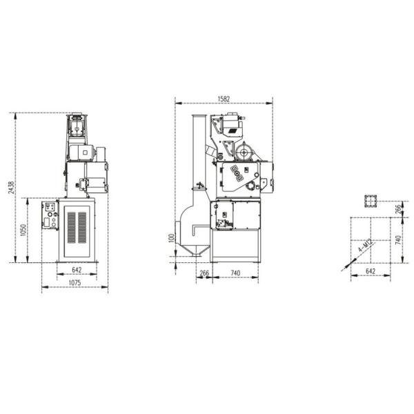 MLGQ25ES Paddy Husker Machine/Rice Peeling Machine For Rice Mill Plant