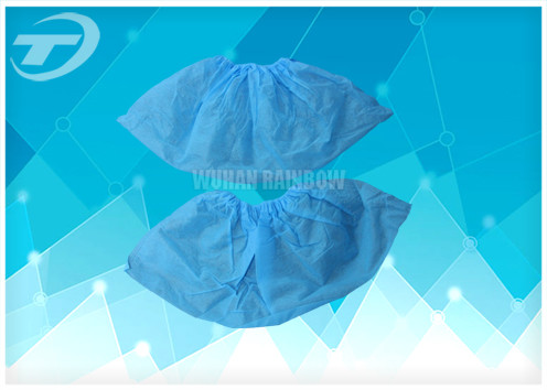 Blue Anti - Skid PP Non Woven Sterile Shoe Covers Disposable / Comfortable