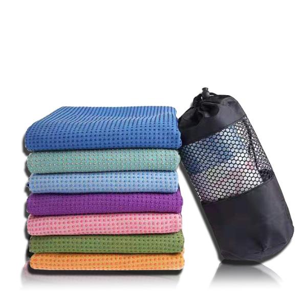 Antibacterial 160 - 180cm Yoga Towel Customized Design Anti Slip