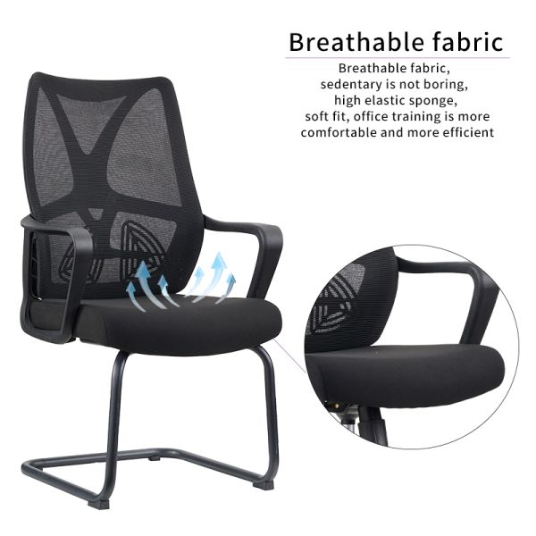 Best Selling Durable Visitor Single Chair Meeting Room Chair Mesh Fabric Modern Conference Office Chair