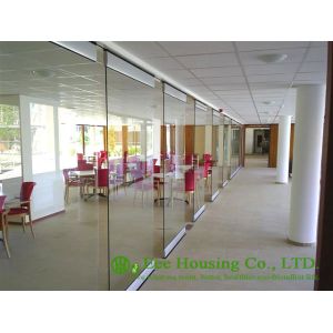 Quality Movable Glass Partition For Office, 12mm tempered Clear glass for sale
