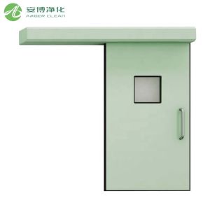 Quality Radar Sensor Hospital Hermetically Sealed Sliding Door With Glass Window for sale