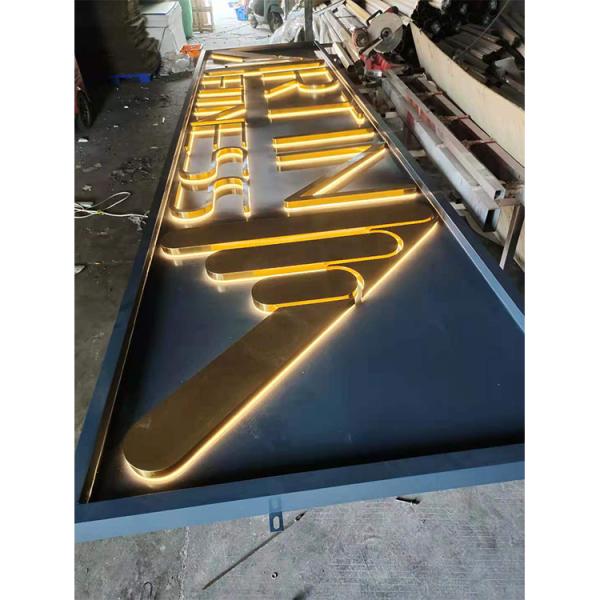 Three-Dimensional Led Logo Signs Letter Edge Light Outdoor Backlit Channel Letters Logo Signs Outdoor