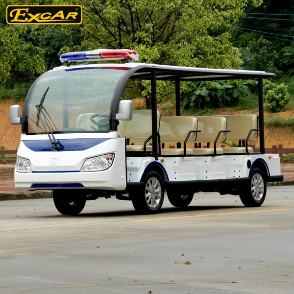 EXCAR Electric Sightseeing Bus 11 Seats 72V Battery ABS Plastic Body