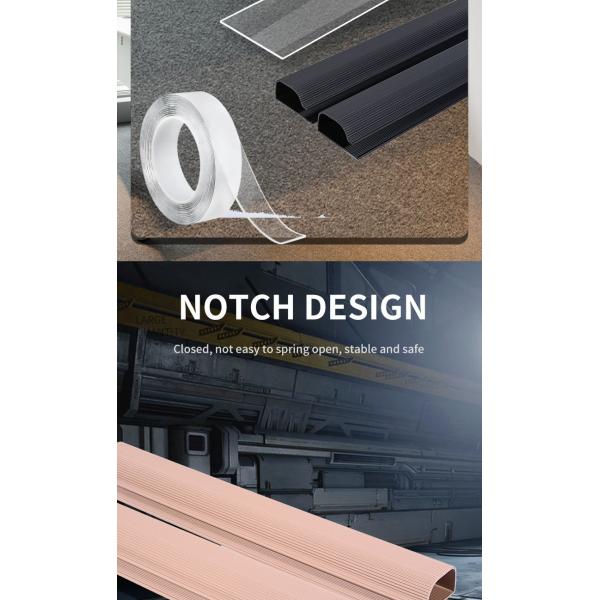 Custom OEM Raceway Smooth Channel New Design J Channel PVC Raceway