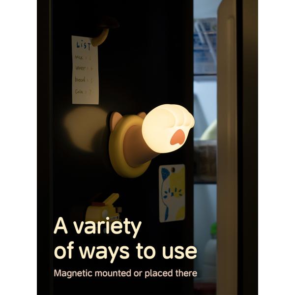 Cat Claw Creative Night Light Charging USB Birthday Gift Cute and Cute Practical Girl Gift Silicone Patting Light