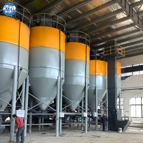 Dry Mortar Powder Mixing Machine Plant with Sand Cement Packing Machine