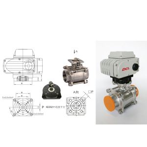 Overtorque Protection Ball Valve AC380V 9Kg Compact Actuator