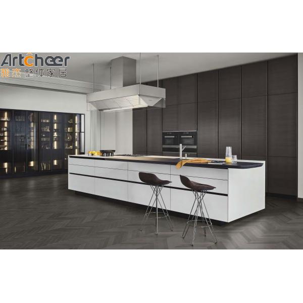 Kabinet Kitchen Cabinet Aluminium Profile Modern Design Furniture with E0 Grade HPL Material
