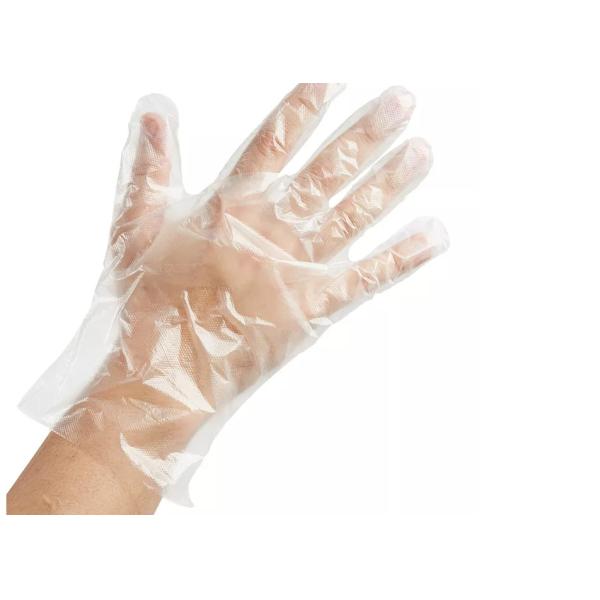 Waterproof Disposable Pe Gloves , Food Handling Plastic Gloves For Household