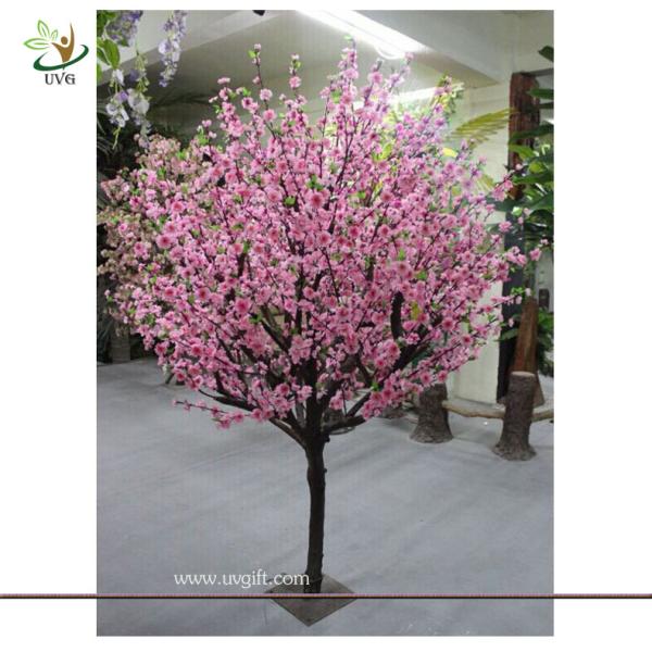 UVG CHR075 Pink Peach Blossom Decorative Artificial Wooden Tree for Wedding and Party Lan