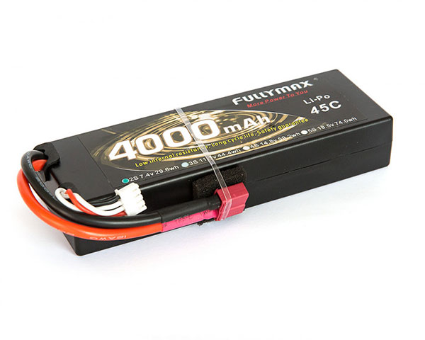 2S 45C 7.4 V 4000mah Battery Rechargeable Lithium Ion RC Model Battery