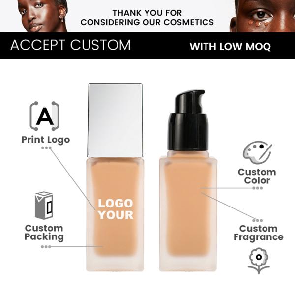 High Quality for Black Women Dark Skin Custom Cream Foundation Private Label Vegan Make up Foundation