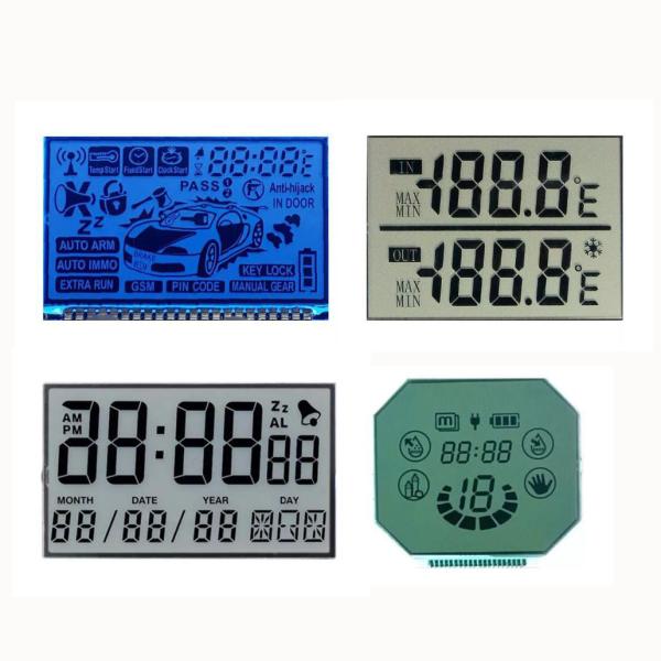 Buy Custom LCD Clock Module Monochrome TN 7 Segment Display Panel at wholesale prices