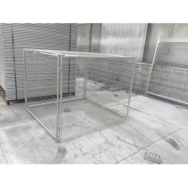 Pre Galvanized Wire Storage Cages With Lids , Height 1500mm / 1600mm