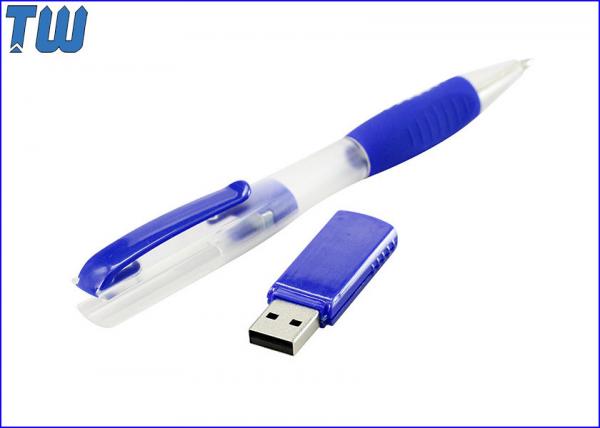Buy Full Plastic Transparent Ballpoint Pen 64GB USB Pen Drive Separate at wholesale prices