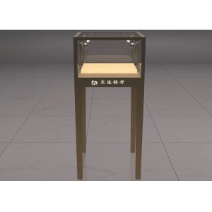 Quality Fully Stainless Steel Frame Commercial Display Cases Decorated With Spot Lighting for sale