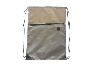 Quality Zippered Custom Drawstring Backpack SEDEX Drawstring Sport Bag for sale