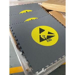 Quality 600x600mmx6mm Removable ESD Interlocking PVC Vinyl Floor for sale