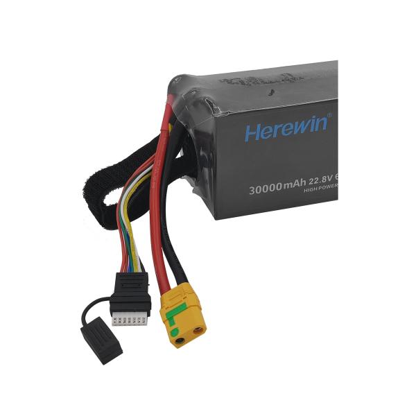 22.8V 30000mAh Pouch Cell High Voltage Battery Pack Herewin 6S1P
