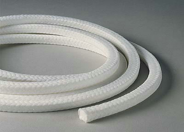 Quality White Lattice Braided PTFE Packing with Working Pressure 2-20Mpa and Temperature Range -240°C to +288°C for High-Performance Sealing for sale