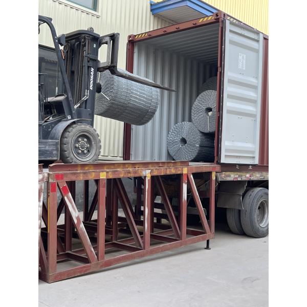 Durable Ten Lines Welded Galvanized Wire Pipeline Reinforced Mesh For Oil And Gas