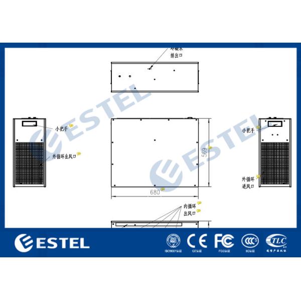 IP55 Protection Electrical Enclosure Air Conditioner 880W Power Consumption For Kiosk