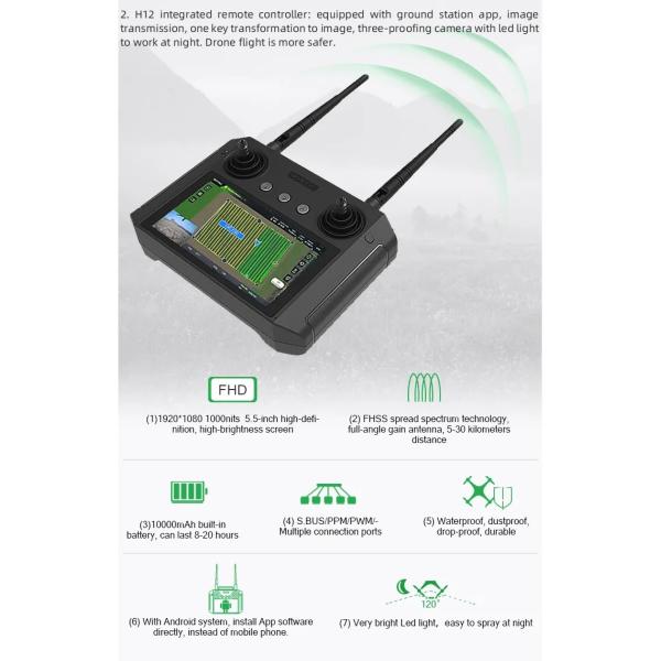 40 Liters Uav Agricultural Spraying Extra Charger Agras Sprayer Agricultural Drone