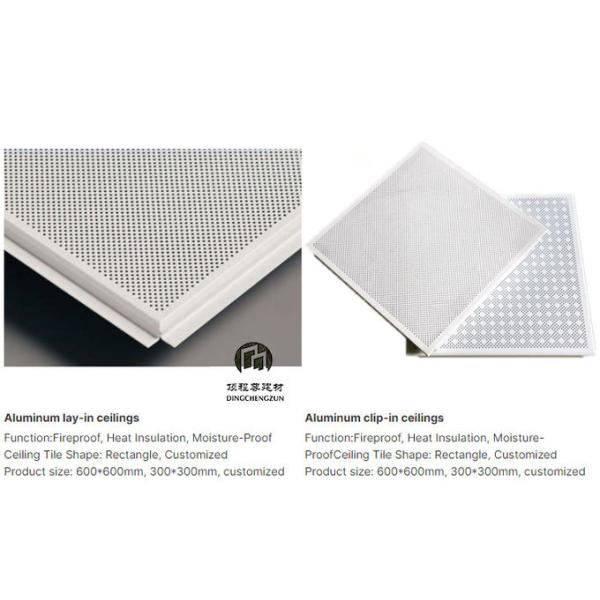 Durable Flase 60 X 60 Aluminum Ceiling Tiles Acoustic Plafond Decoration Metal Ceilings For School 4