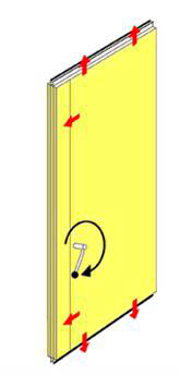 Melamine Finish Wood Partition Panels / Aluminum Room Dividers