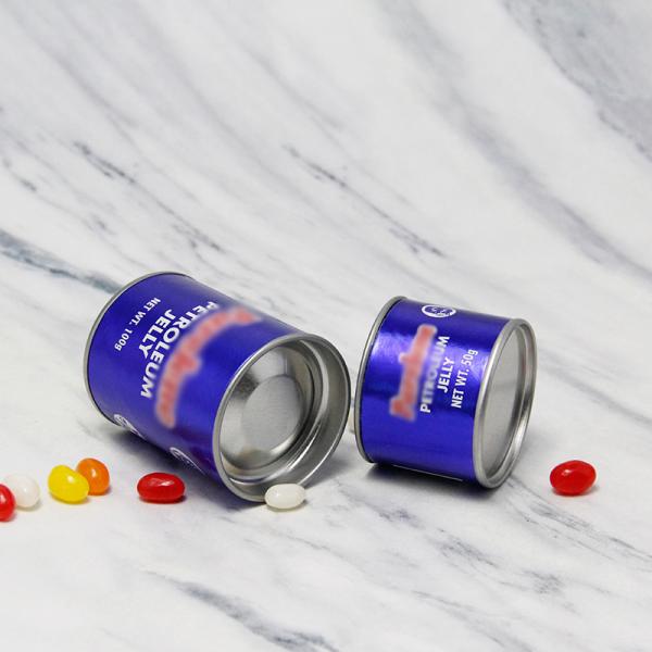 Pet Food Custom Cylinder Kraft Paper Tube With Metal Lids Vanishing Printing Handling Laundry Beads