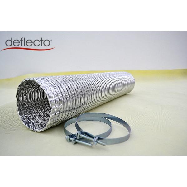 4" Air Vent Kit Aluminum Semi Rigid Flexible Air Duct 2 Clamps HVAC Parts Accessory