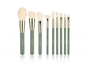 Quality Vonira Beauty 9PCS Green Synthetic Fibre Makeup Brush Set Brochas Maquillaje Makeup Brushes for sale