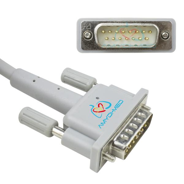 HP Lead Wire ECG Patient Cable DB15 Pin Banana 4.0 ECG Cable Manufacturers