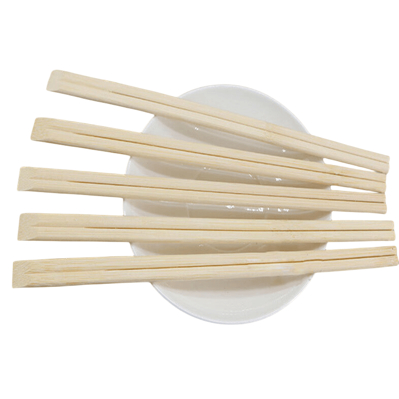 Sustainable Natural Color Bamboo Tensoge Disposable Chopsticks for On-The-Go Needs